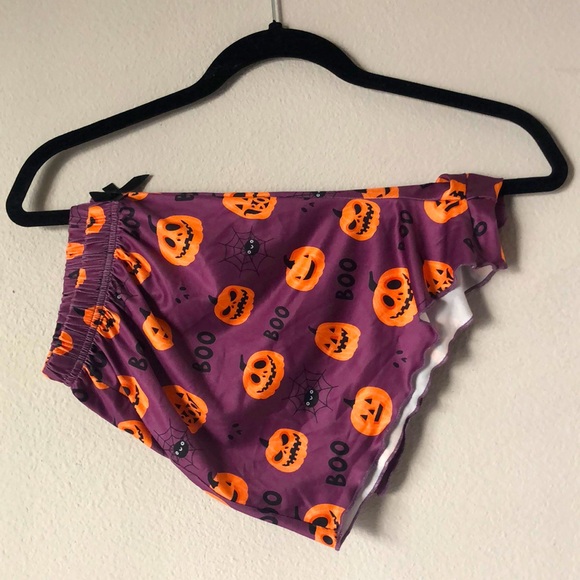 Cute pumpkin Halloween pajama coord lounge set - Picture 3 of 7